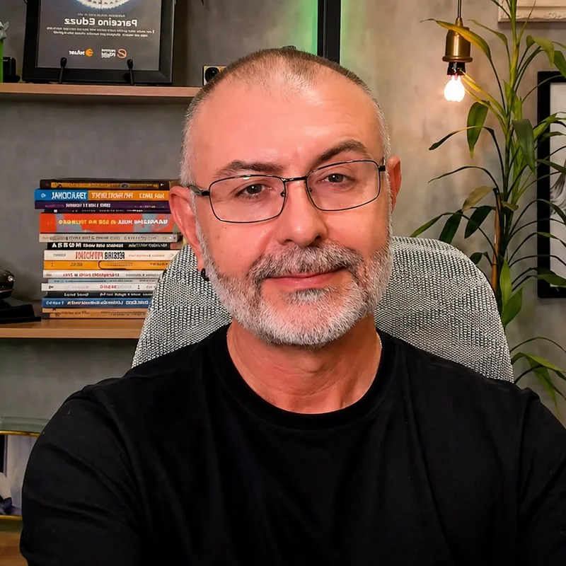 George Edgard, fundador da Doutor Multimídia, em seu estúdio